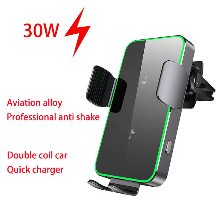 Wireless Car Charger Mount Fast Charging - Qi2 Kabelloses Ladegerät Auto-Handyhalterung Lüftungsschlitz-Halterung für