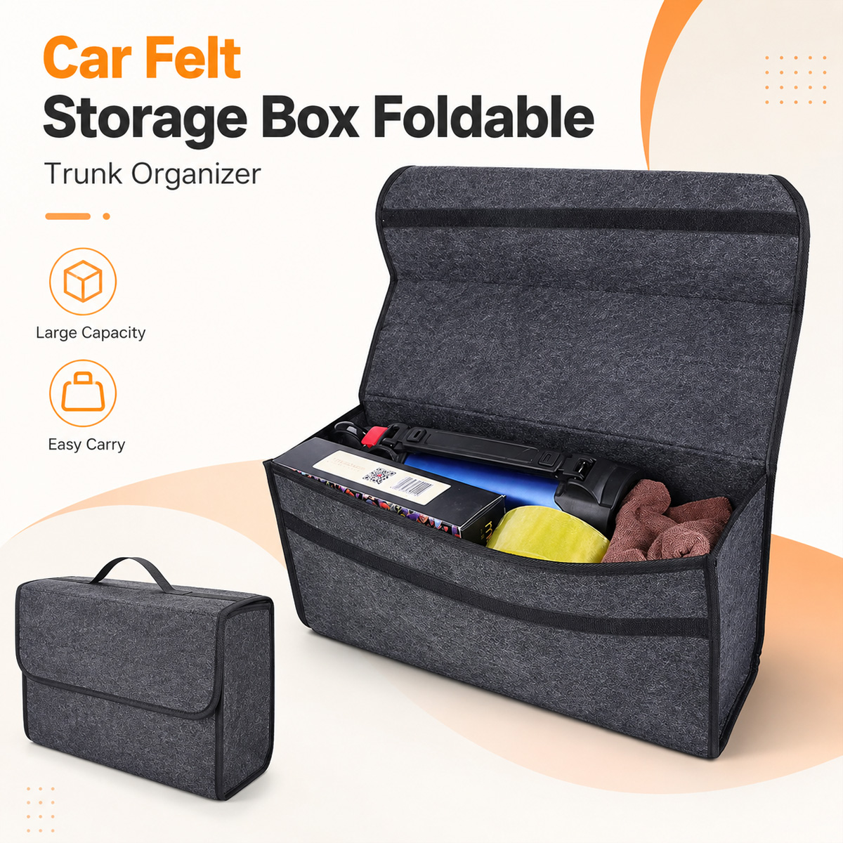 YONGRUN Faltbare Filz-Auto-Auf – Car Trunk Organizer Foldable Storage Box Bewertung und Preis